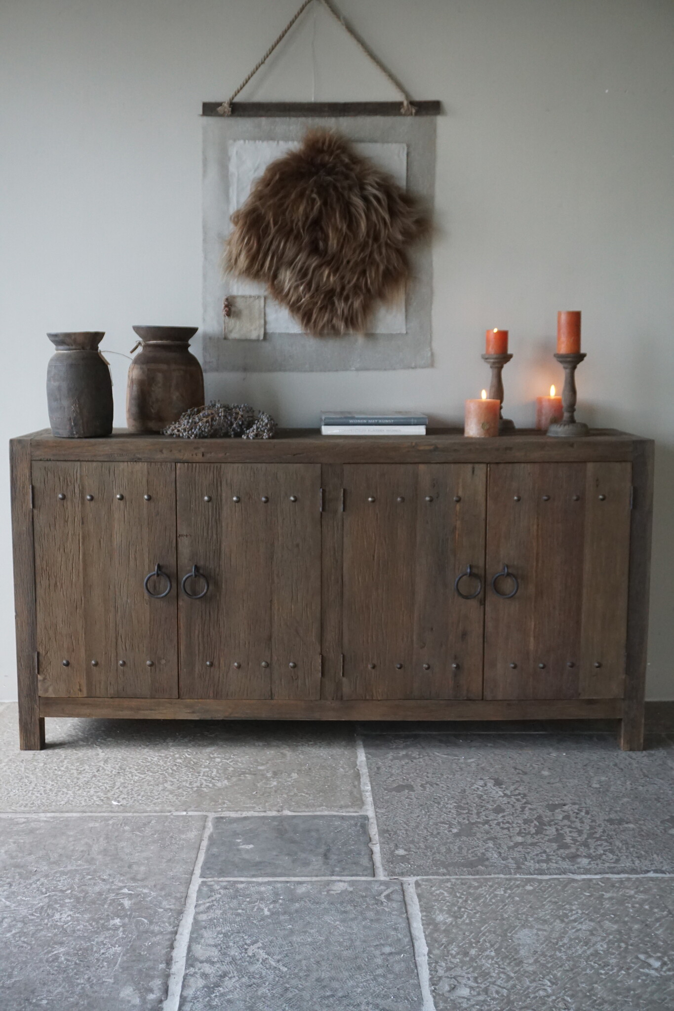 Rene Houtman Sidetable/Dressoir Grey | L180xD46xH90 cm 4-deurs