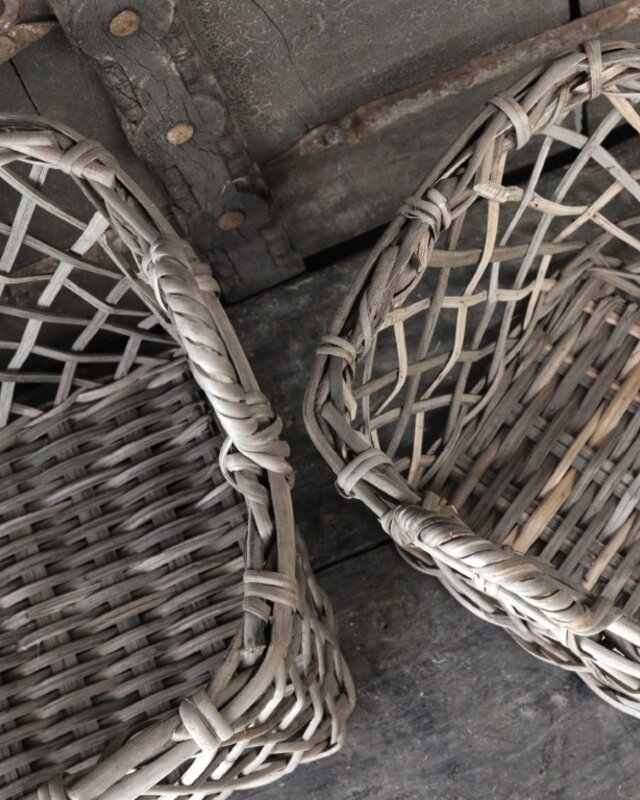 Be-Uniq Set Van 2 Opbergmanden Dionne | Grey Rattan