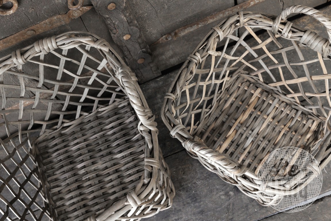 Be-Uniq Set Van 2 Opbergmanden Dionne | Grey Rattan