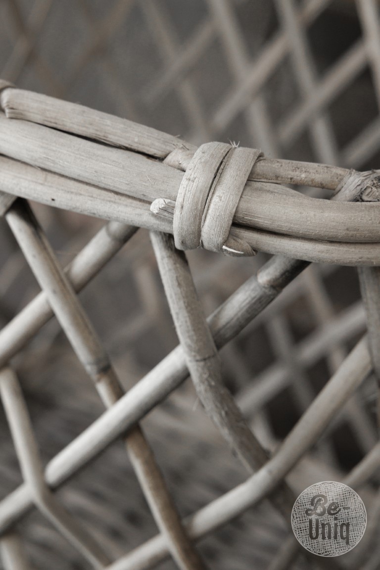 Be-Uniq Set Van 2 Opbergmanden Dionne | Grey Rattan