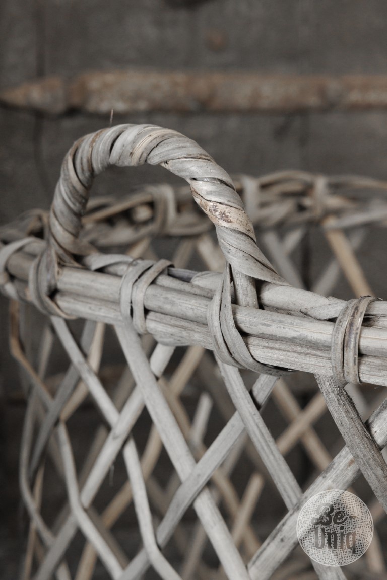 Be-Uniq Set Van 2 Opbergmanden Dionne | Grey Rattan