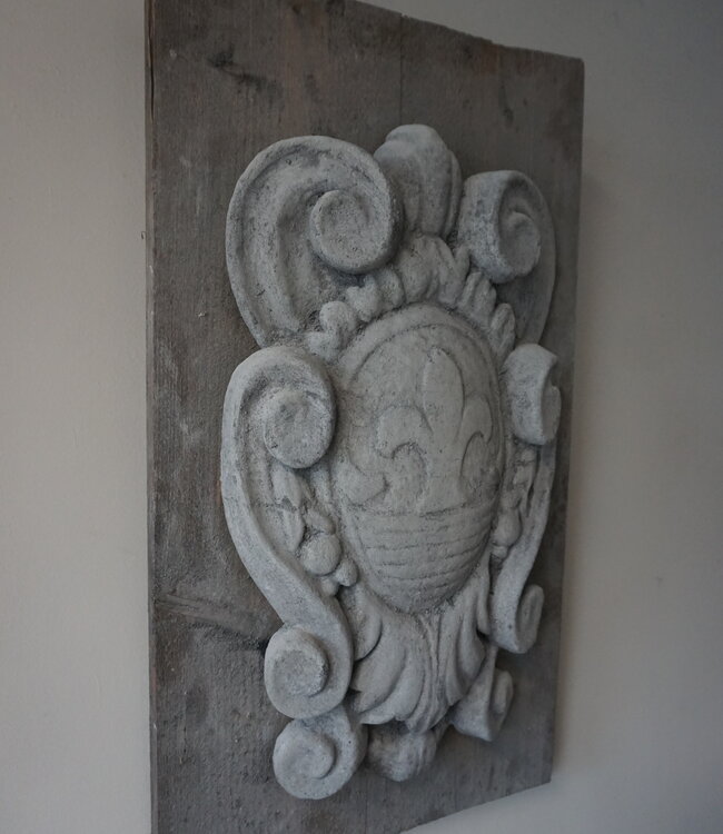 Rene Houtman Wandpaneel | Franse Lelie | H69,5 x B39 x D12 cm