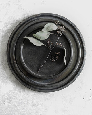 Bazar Bizar Het Terracotta Burned Bord - Zwart - L