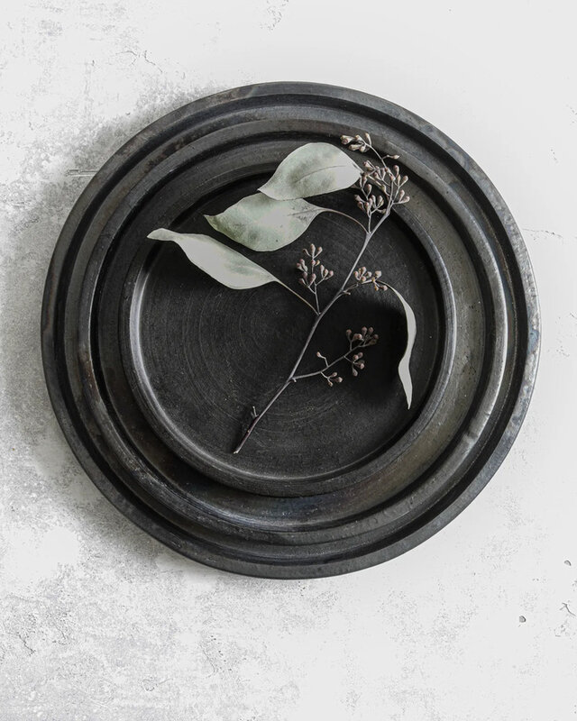 Bazar Bizar Het Terracotta Burned Bord - Zwart - L