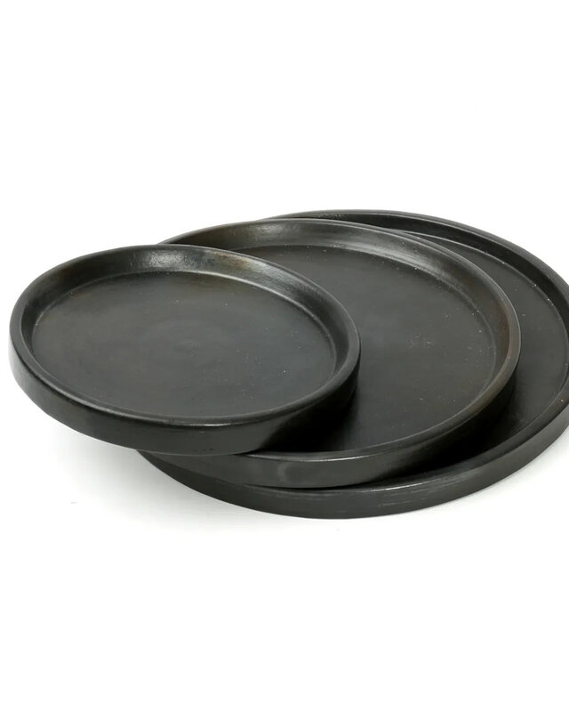 Bazar Bizar Het Terracotta Burned Bord - Zwart - L