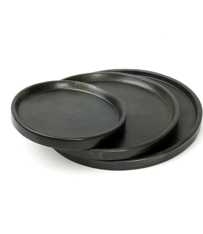 Bazar Bizar Het Terracotta Burned Bord - Zwart - L