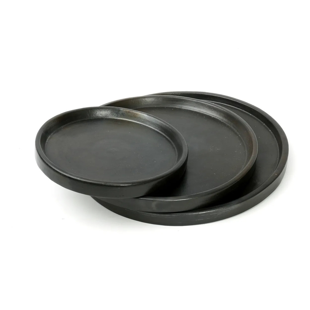 Bazar Bizar Het Terracotta Burned Bord - Zwart - L