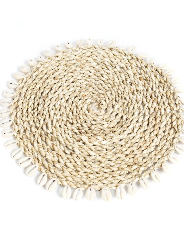 Bazar Bizar De Seagrass Shell Pannenonderzetter - Naturel