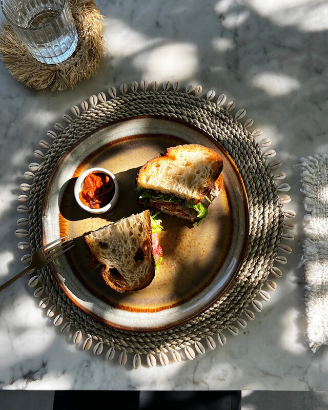 Bazar Bizar De Seagrass Shell Placemat - Naturel