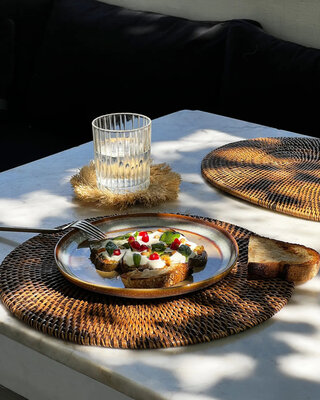 Bazar Bizar De Colonial Placemat - Naturel Bruin