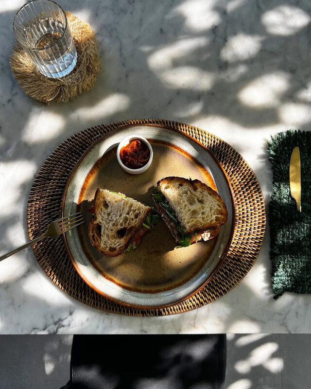 Bazar Bizar De Colonial Ovale Placemat - Naturel Bruin