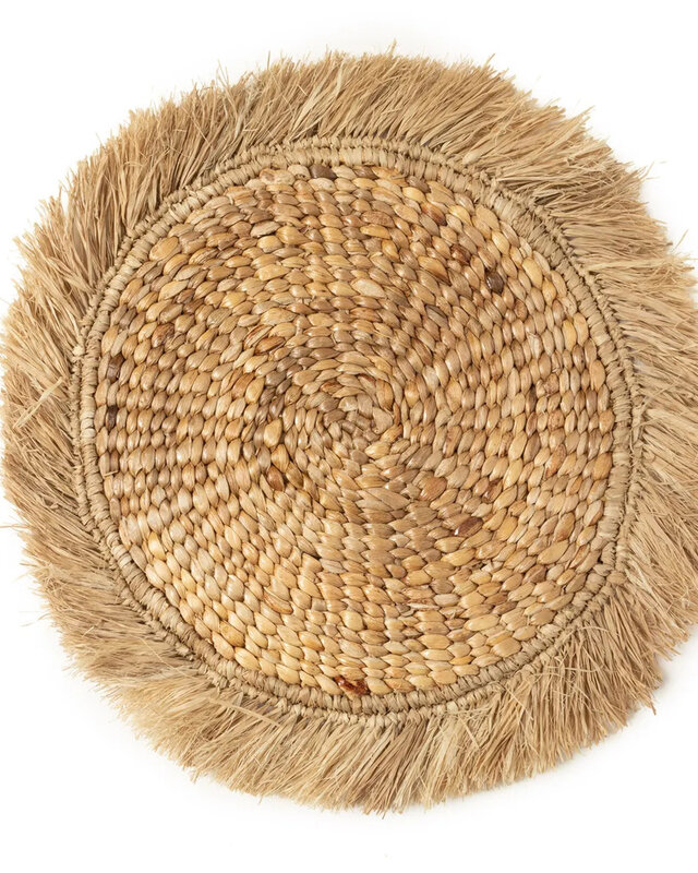 Bazar Bizar De Water Hyacinth Raffia Placemat - Naturel