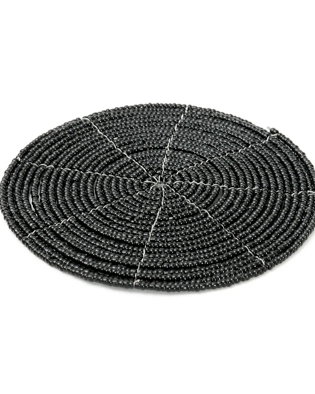 Bazar Bizar De Beaded Onderzetter - Zwart