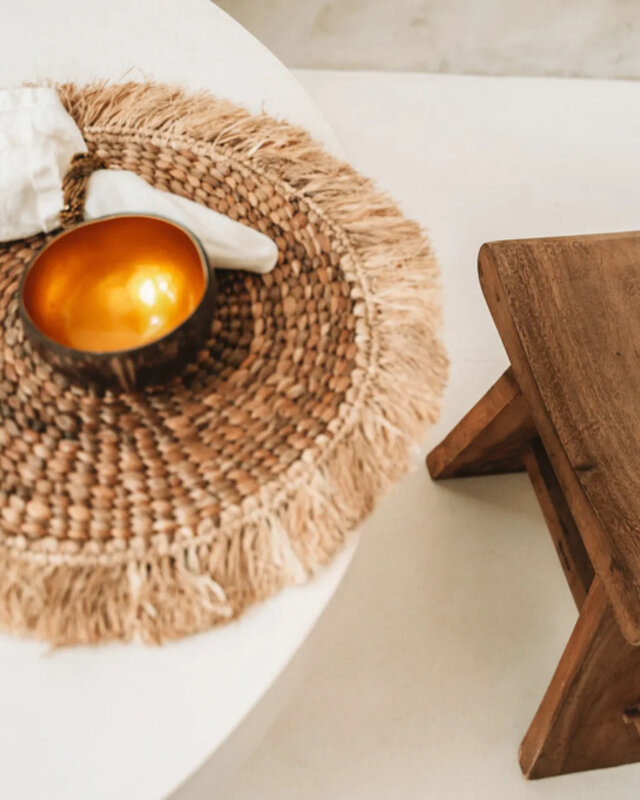 Bazar Bizar De Water Hyacinth Raffia Placemat - Naturel