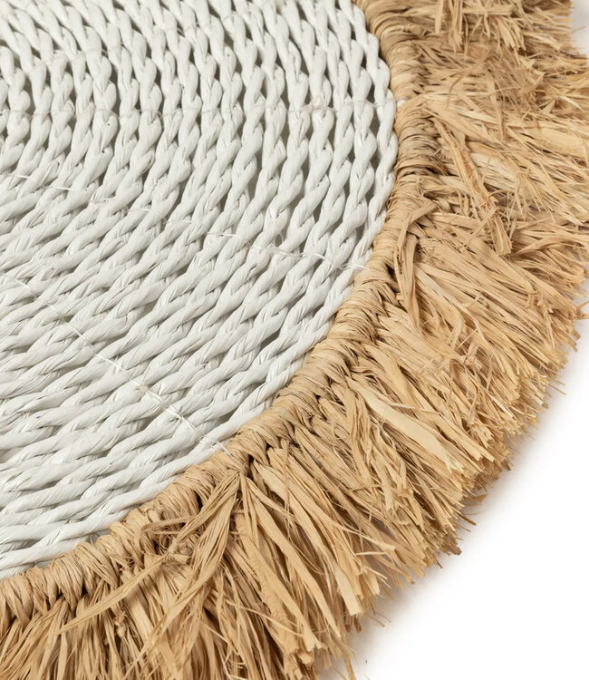 Bazar Bizar De Seagrass Raffia Placemat - Wit Naturel