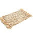 Bazar Bizar De Fringe Raffia Placemat Rechthoeking - Naturel