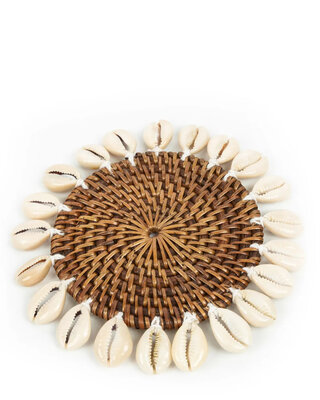 Bazar Bizar De Colonial Shell Onderzetter - Naturel Bruin