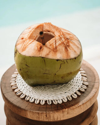 Bazar Bizar De Seagrass Shell Pannenonderzetter - Wit
