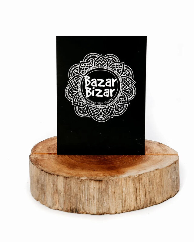 Bazar Bizar De Teak Root Kaarthouder