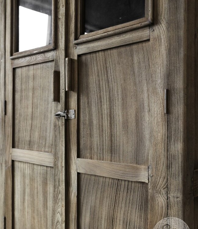 Be-Uniq Oude Kast | Rustiek Verweerd | H195xB96xD43 cm