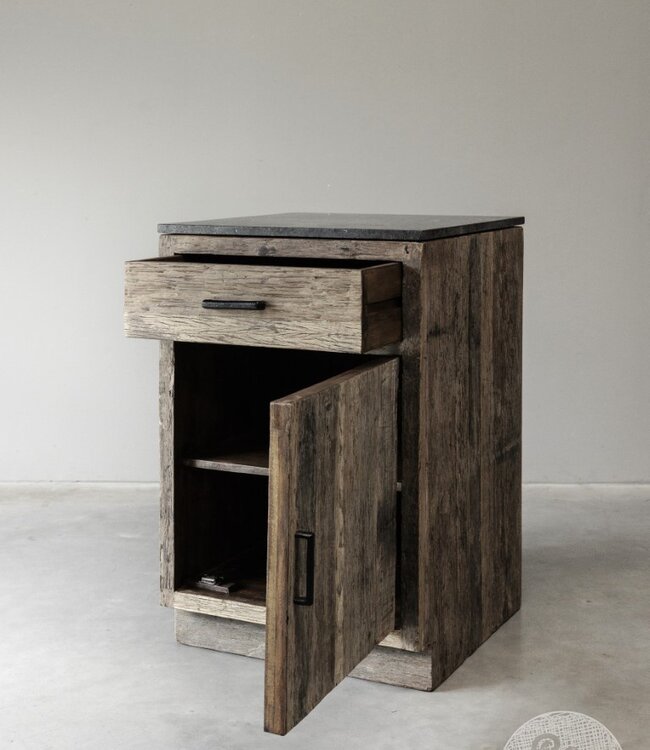 Be-Uniq Module 1-Deurs 1-Lade Kastje | K007