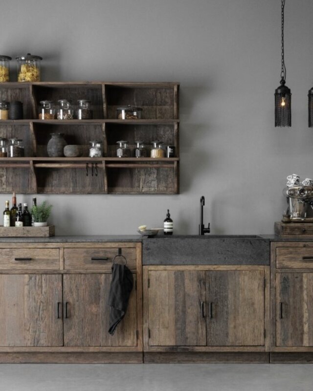 Be-Uniq Landelijke Houten Keuken | Mix & Match