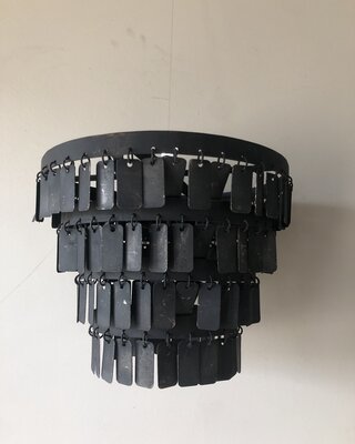 Rene Houtman Hanglamp Hangertjes | Zwart | Tweede Kansje!