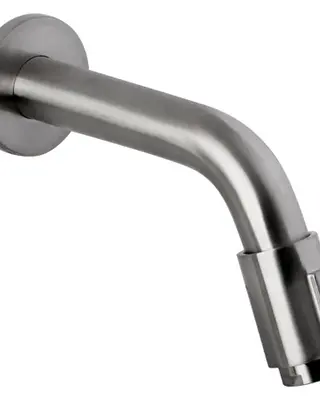 Differnz Muurkraan Inbouw | Koud Water | Gun Metal | 11 cm