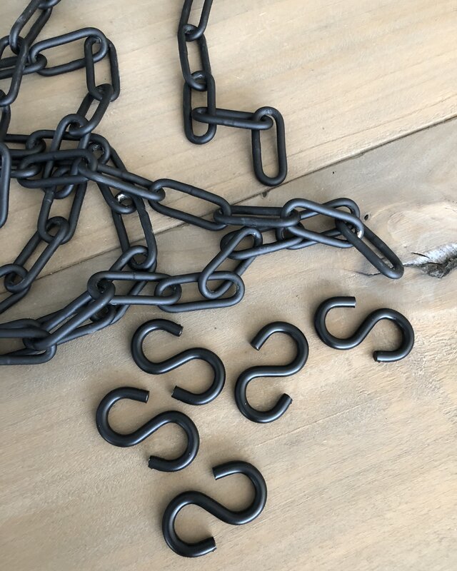 Rene Houtman Hanglamp Hangertjes | Zwart | Tweede Kansje!