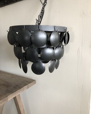 Rene Houtman Hanglamp Schijfjes | Zwart | Tweede Kansje!