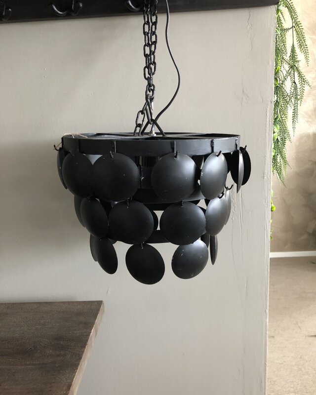 Rene Houtman Hanglamp Schijfjes | Zwart | Tweede Kansje!