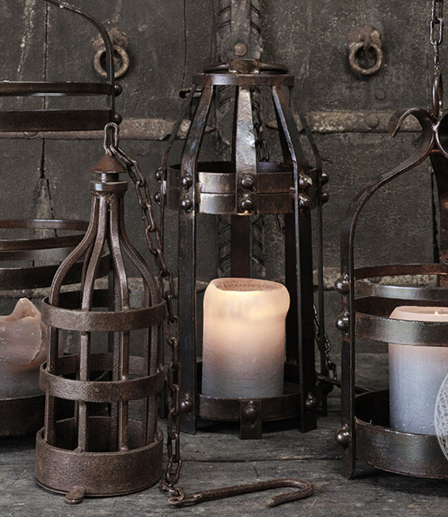 Be-Uniq Kandelaar Smeedijzer | Viking | H37 x B14 x D14 cm