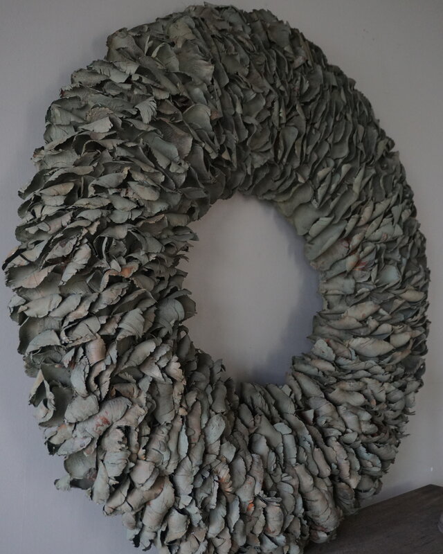 Rene Houtman Krans Green Wash | Palm Bloemblaadjes | D100 cm