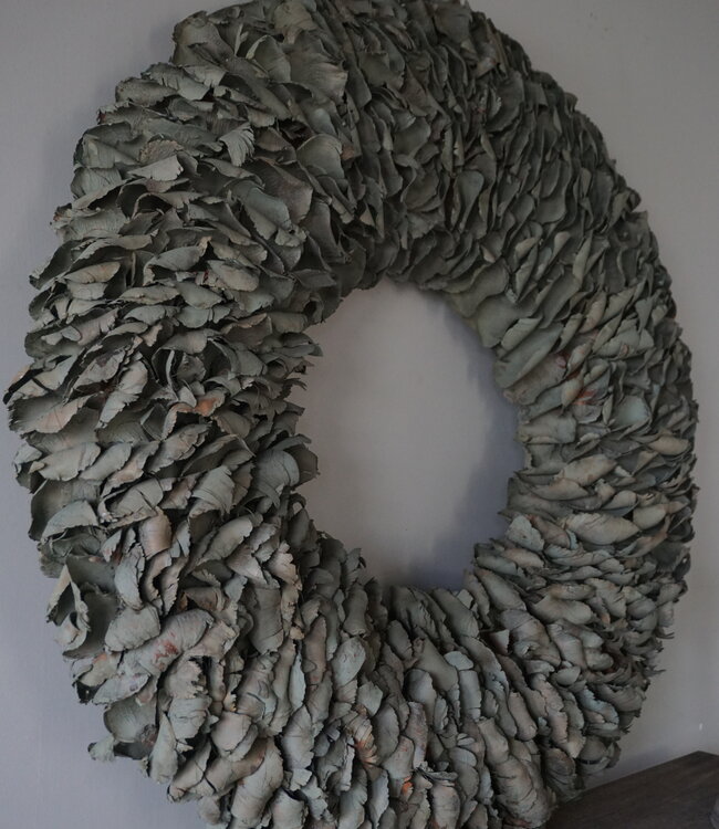 Rene Houtman Krans Green Wash | Palm Bloemblaadjes | D100 cm