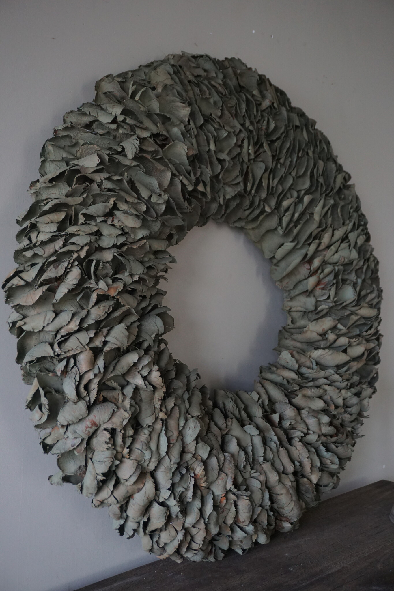 Rene Houtman Krans Green Wash | Palm Bloemblaadjes | D100 cm