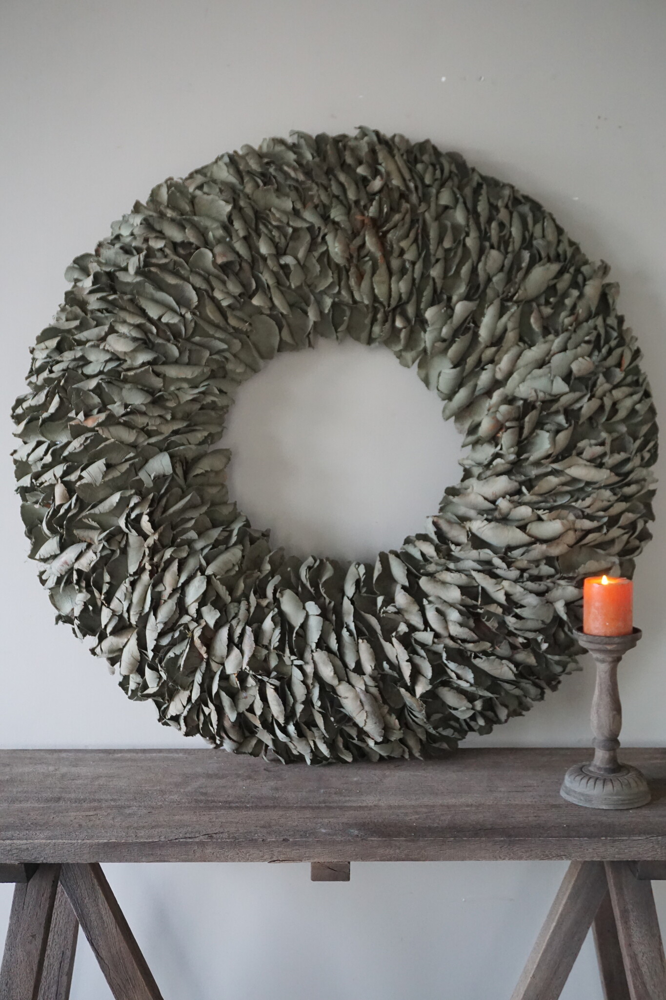 Rene Houtman Krans Green Wash | Palm Bloemblaadjes | D100 cm