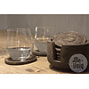 Onderzetters Hout 6st. | Grey finish | D12 x H9 cm