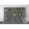 Paneel Houtsnijwerk | Grey Craquelé | H90 x B60 x D5 cm