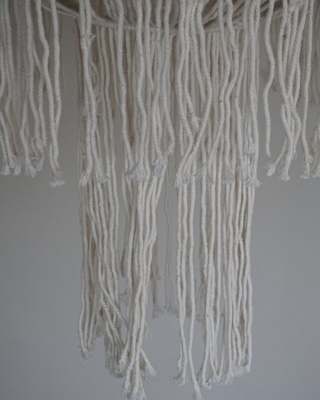 Rene Houtman Hanglamp Macramé | Wit | H110 x D36 cm