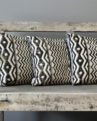 Be-Uniq Sierkussens Zigzag | Set van 2 | H45 x B45 cm