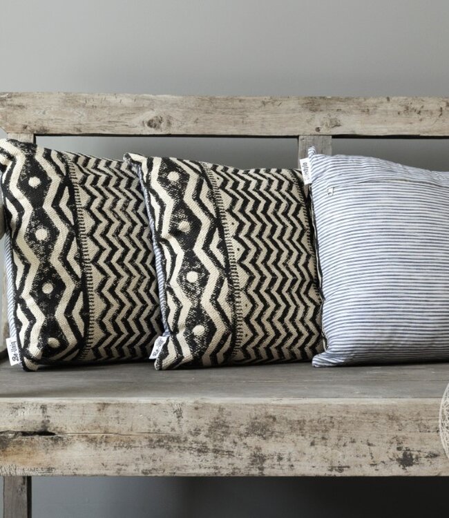 Be-Uniq Sierkussens Zigzag | Set van 2 | H45 x B45 cm