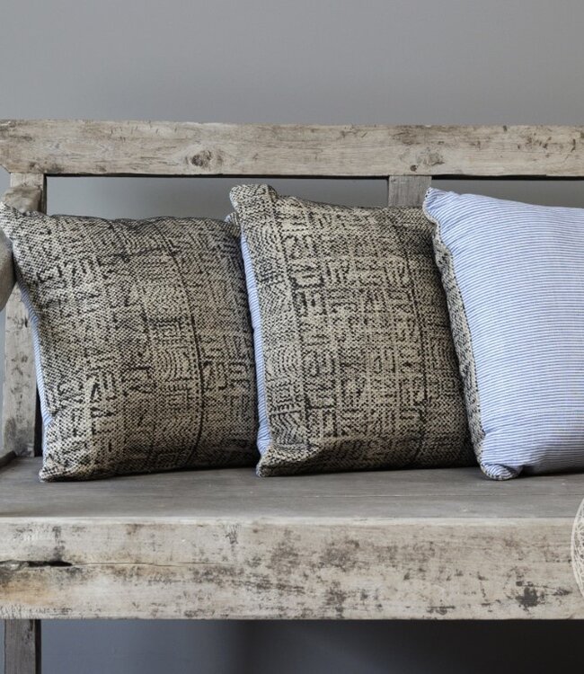 Be-Uniq Sierkussens Carving | Set van 2 | H45 x B45 cm