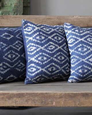 Be-Uniq Sierkussens Indigo | Set van 2 | Dessin B | H45 x B45 cm