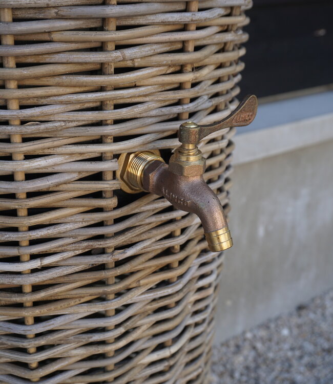 Rene Houtman Regenton Rotan Grijs D49/30 x H107cm (50 Liter)