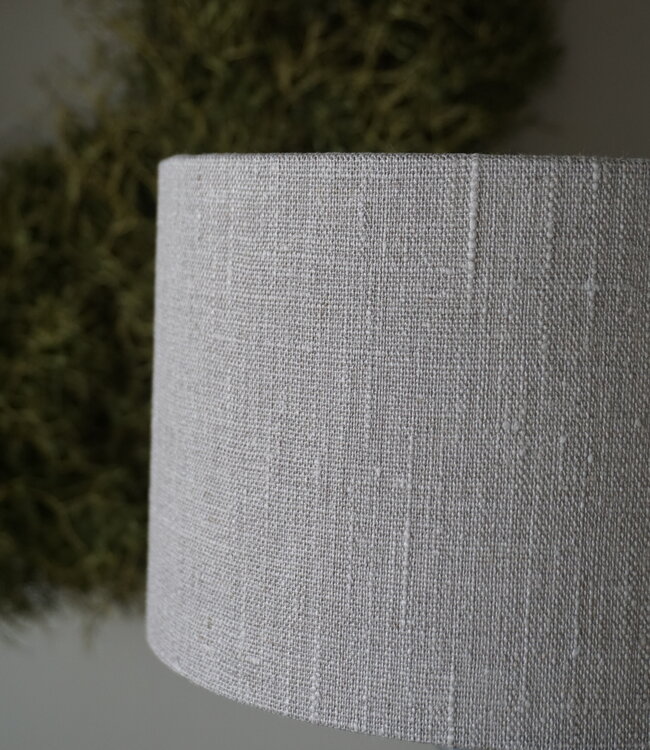 Rene Houtman Lampenkap Cilinder | Linnen Naturel | Ø20 x H13 cm