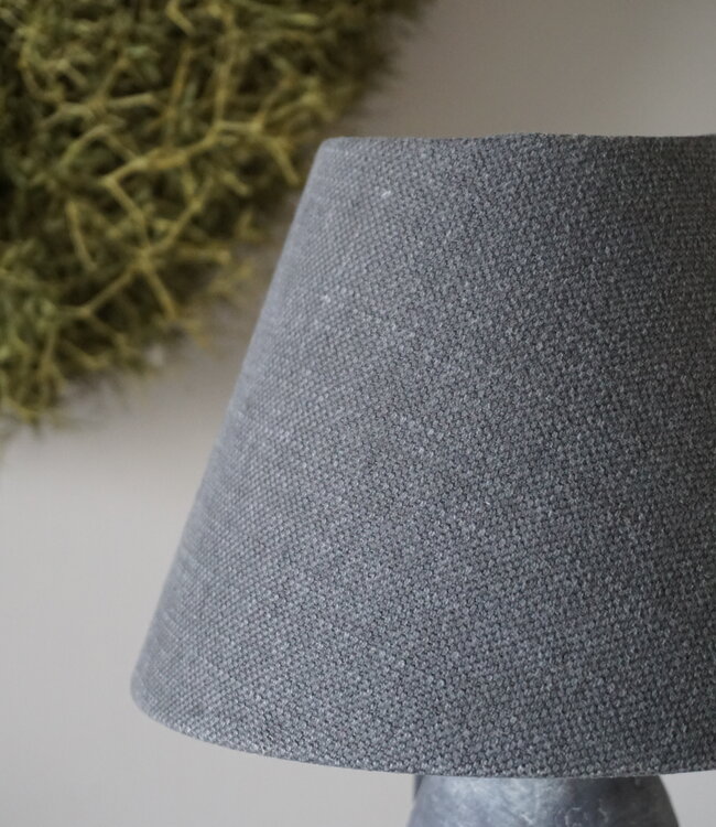 Rene Houtman Lampenkap Halfhoog | Grijs | Ø20 x H14,5 cm