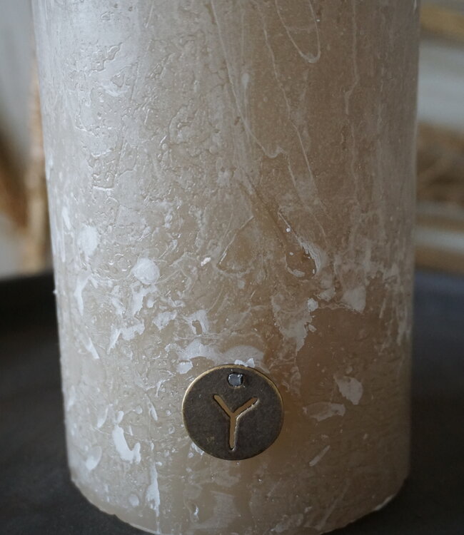 Brynxz Candle Rustic | Sand | 2 Maten