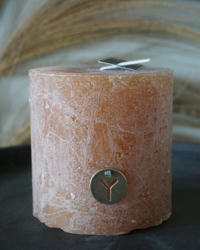 Brynxz Candle Rustic | Honey Brown | H10 x D10 cm