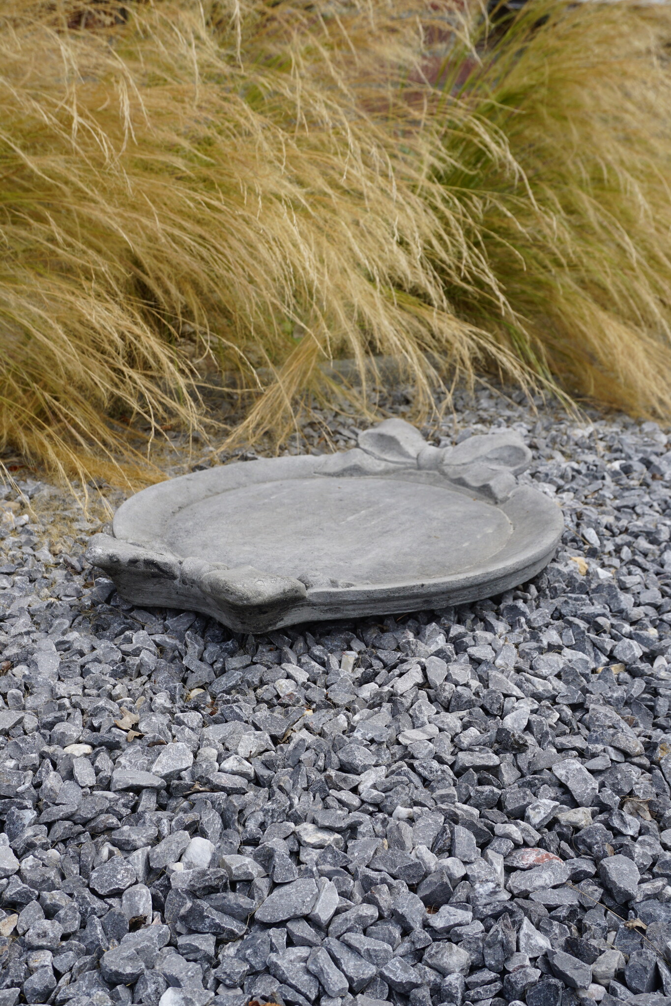 Il Cupido Vogelschaal | Beton Gietsteen | H4,5 x B47 x D36 cm