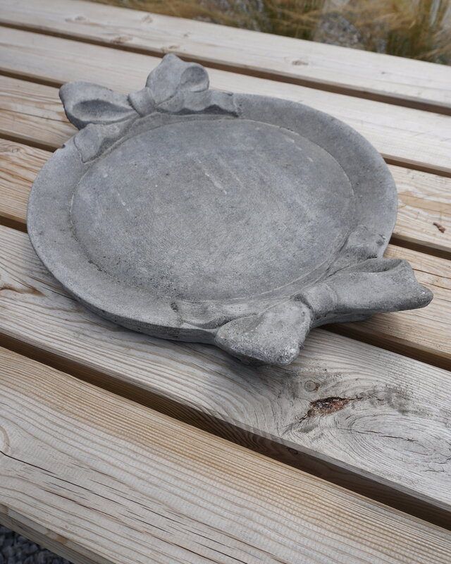 Il Cupido Vogelschaal | Beton Gietsteen | H4,5 x B47 x D36 cm